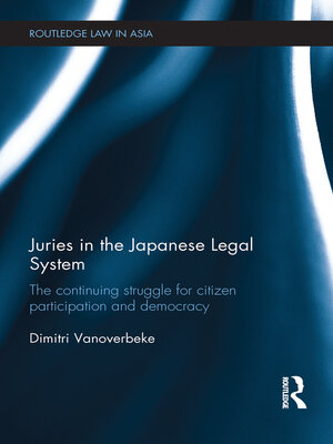 cover image of Juries in the Japanese Legal System